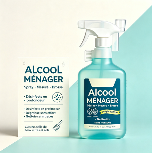 Alcool ménager désinfectant multi‑surfaces