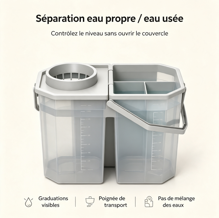 Chariot ménager innovant pliable, modules magnétiques sans outil, compartiment anti‑poussière, roues silencieuses à frein